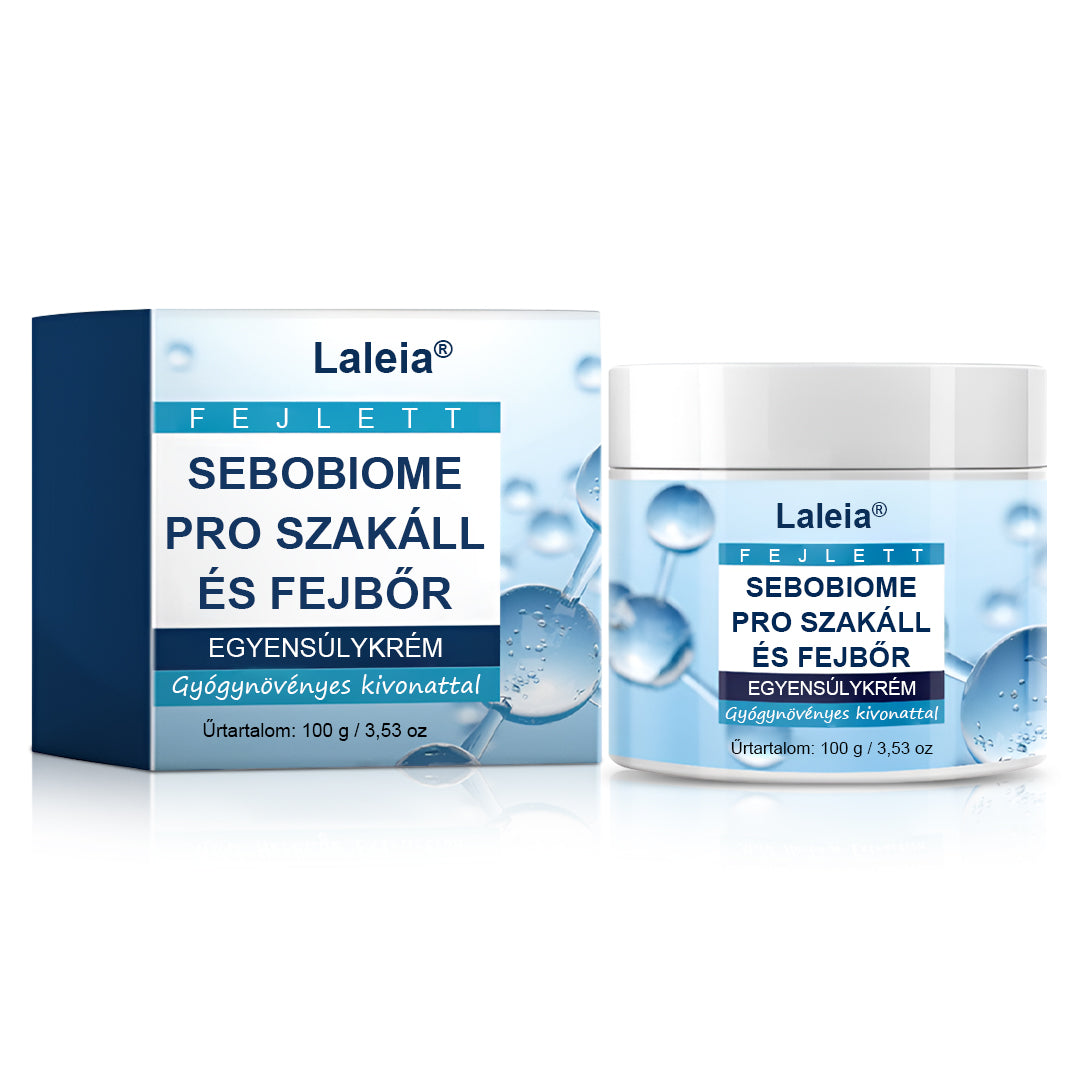 🔥 Pikkelymentes bőr 7 nap alatt Csökkenti a viszketést és a korpásodást – Laleia® SeboBiome Pro Szakáll- és Fejbőrkrém 🌱
