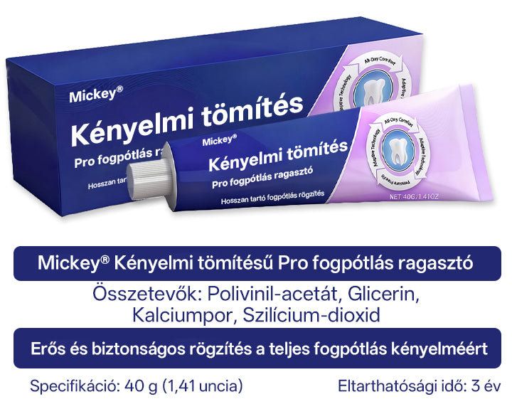 Mickey® Comfort Seal Pro fogsorragasztó🦷