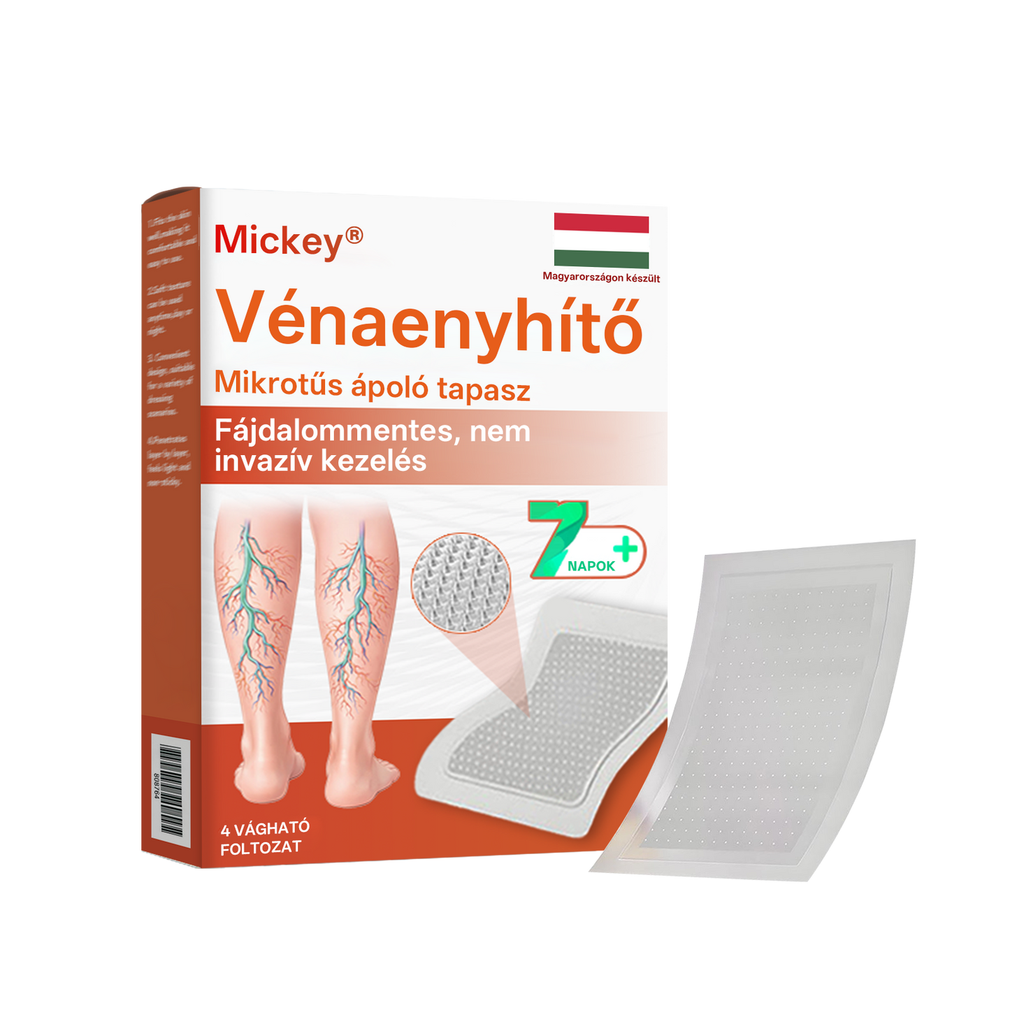 🎁 Mickey® Vein Ease Mikrotű Ápoló Tapasz (Pókvénák, visszér, duzzanat és lábfáradtság ellen) – Utolsó nap! 50% kedvezmény