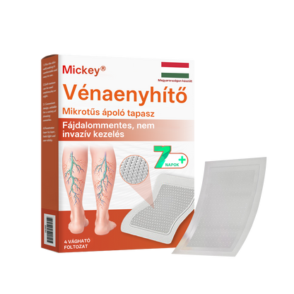 🎁 Mickey® Vein Ease Mikrotű Ápoló Tapasz (Pókvénák, visszér, duzzanat és lábfáradtság ellen) – Utolsó nap! 50% kedvezmény