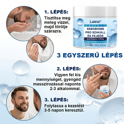 🔥 Pikkelymentes bőr 7 nap alatt Csökkenti a viszketést és a korpásodást  – Laleia® SeboBiome Pro Szakáll- és Fejbőrkrém 🌱