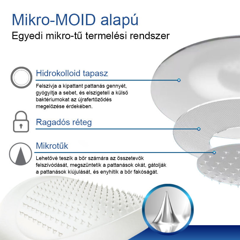 Mickey® DermiPoint Kettős hatású hidrokolloid mikrotűs tapasz🫘
