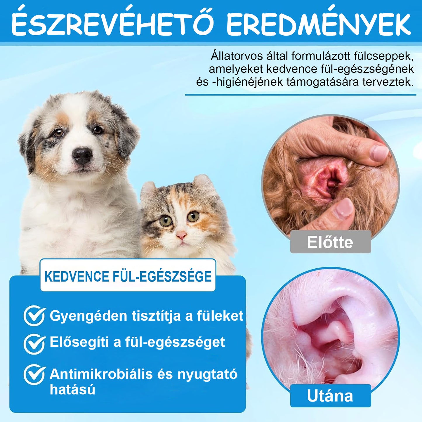 🐱🐱Mickey® WaxLift állati fülöblítő