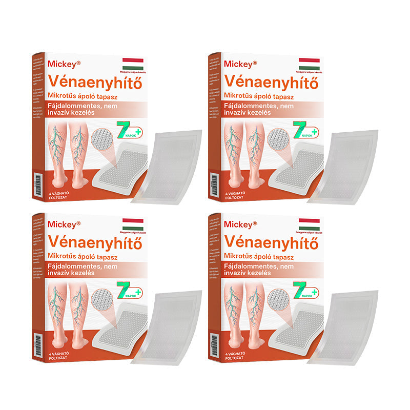 🎁 Mickey® Vein Ease Mikrotű Ápoló Tapasz (Pókvénák, visszér, duzzanat és lábfáradtság ellen) – Utolsó nap! 50% kedvezmény