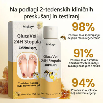 Mickey® GlucaVeil 24H zaščitni sprej za stopala