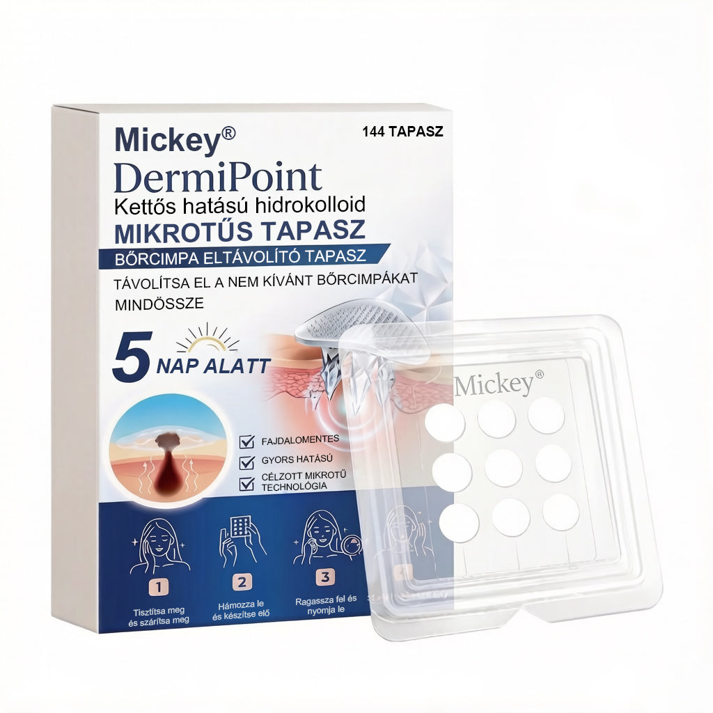 Mickey® DermiPoint Kettős hatású hidrokolloid mikrotűs tapasz🫘