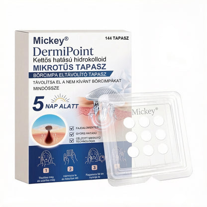 Mickey® DermiPoint Kettős hatású hidrokolloid mikrotűs tapasz🫘