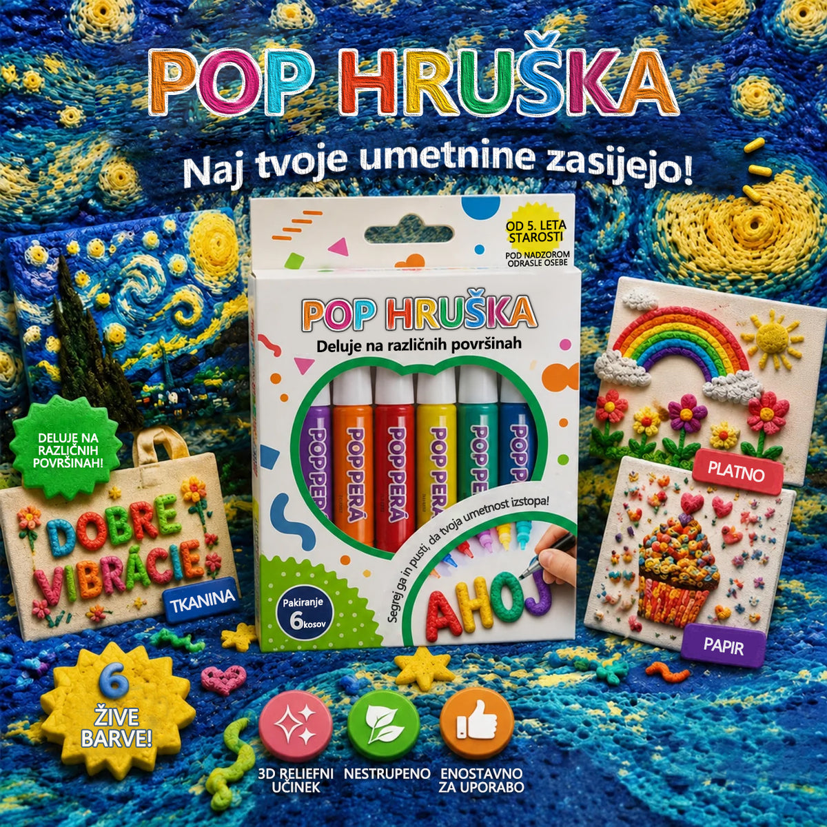 Mickey® 3D reliefno pero – spremenite ravne risbe v otipljivo 3D umetnost 💖