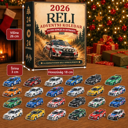 Rally božični adventni koledar 2026-🏎️ 24 dni polnih hitrosti in razburjenja (2D modeli)