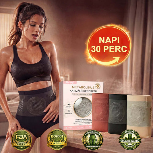 Mickey® 2026 Moringa & Berberine 4 az 1-ben Mikrorészecskés Formáló és Zsírégető Rövidnadrág💪
