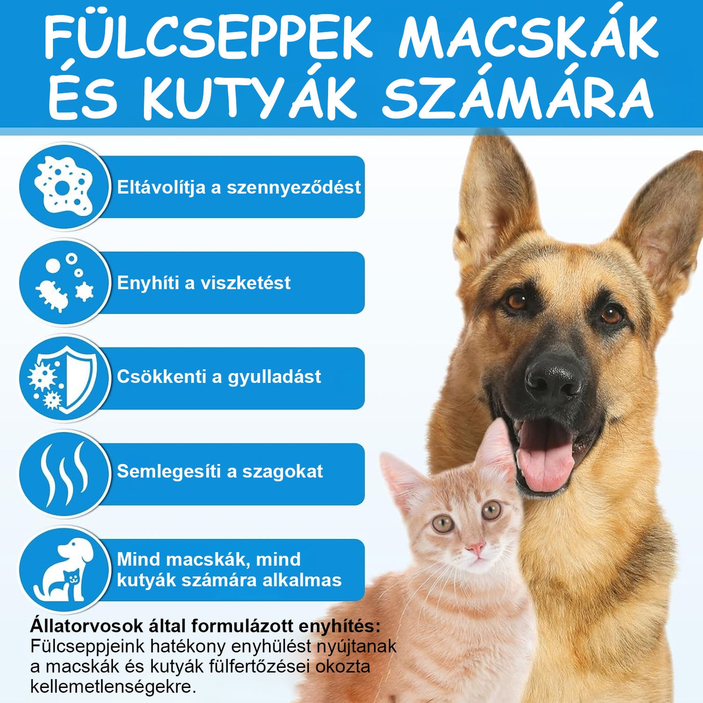 🐱🐱Mickey® WaxLift állati fülöblítő