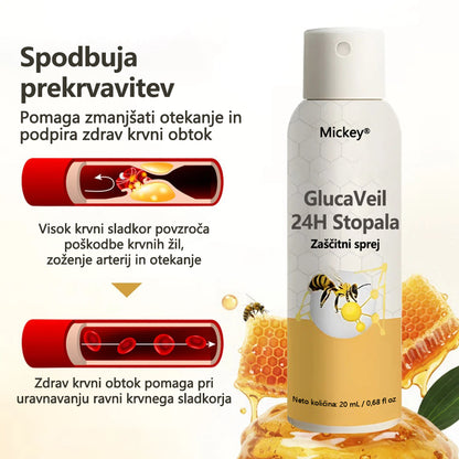 Mickey® GlucaVeil 24H zaščitni sprej za stopala