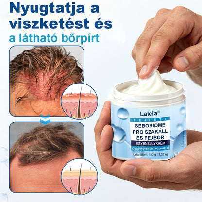 🔥 Pikkelymentes bőr 7 nap alatt Csökkenti a viszketést és a korpásodást  – Laleia® SeboBiome Pro Szakáll- és Fejbőrkrém 🌱