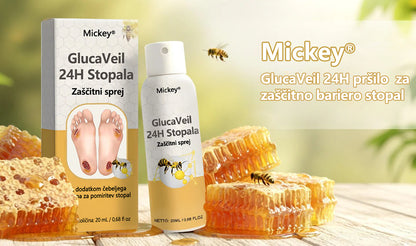 Mickey® GlucaVeil 24H zaščitni sprej za stopala