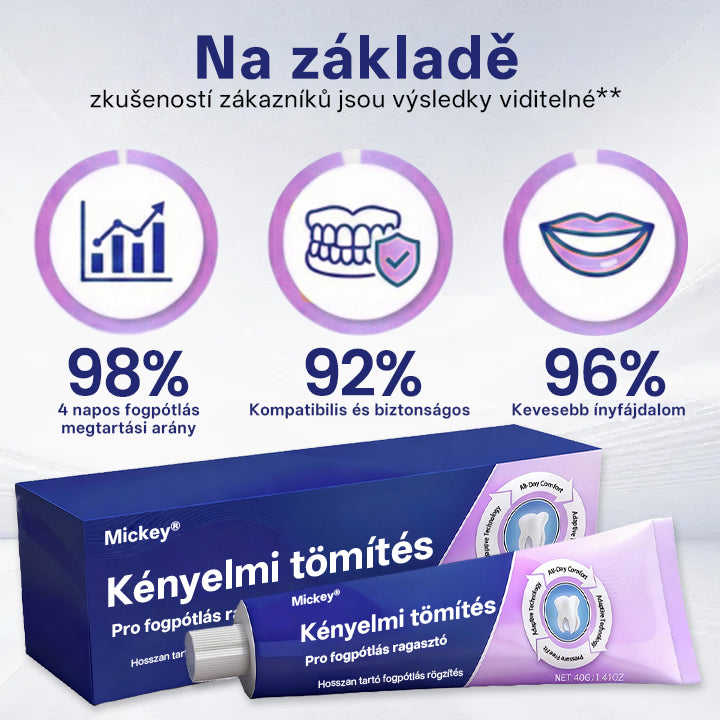 Mickey® Comfort Seal Pro fogsorragasztó🦷