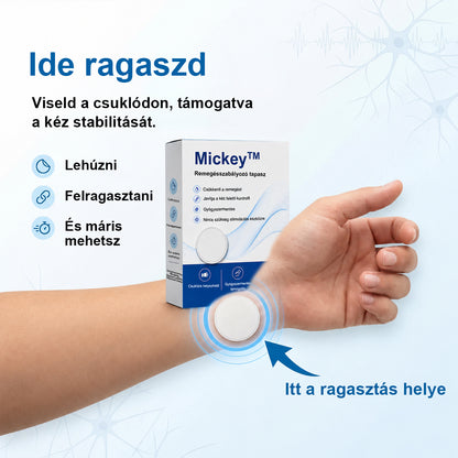 🧬🧬🧬 Mickey® Remegéskontroll Tapasz