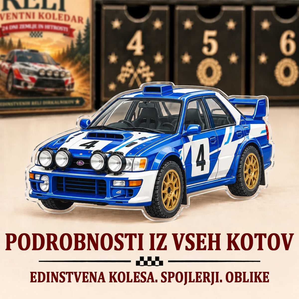 Rally božični adventni koledar 2026-🏎️ 24 dni polnih hitrosti in razburjenja (2D modeli)