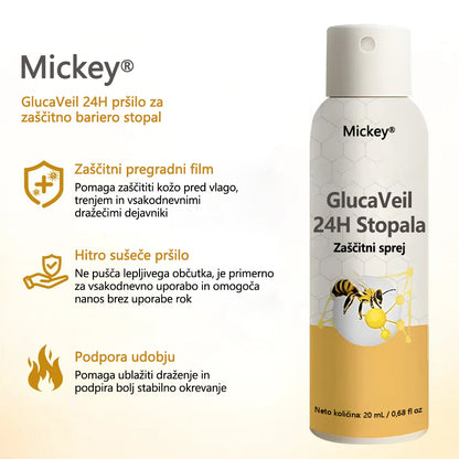 Mickey® GlucaVeil 24H zaščitni sprej za stopala