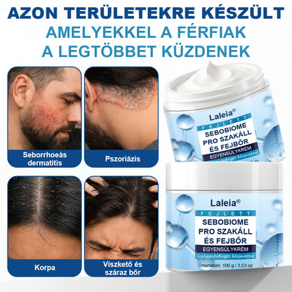 🔥 Pikkelymentes bőr 7 nap alatt Csökkenti a viszketést és a korpásodást  – Laleia® SeboBiome Pro Szakáll- és Fejbőrkrém 🌱