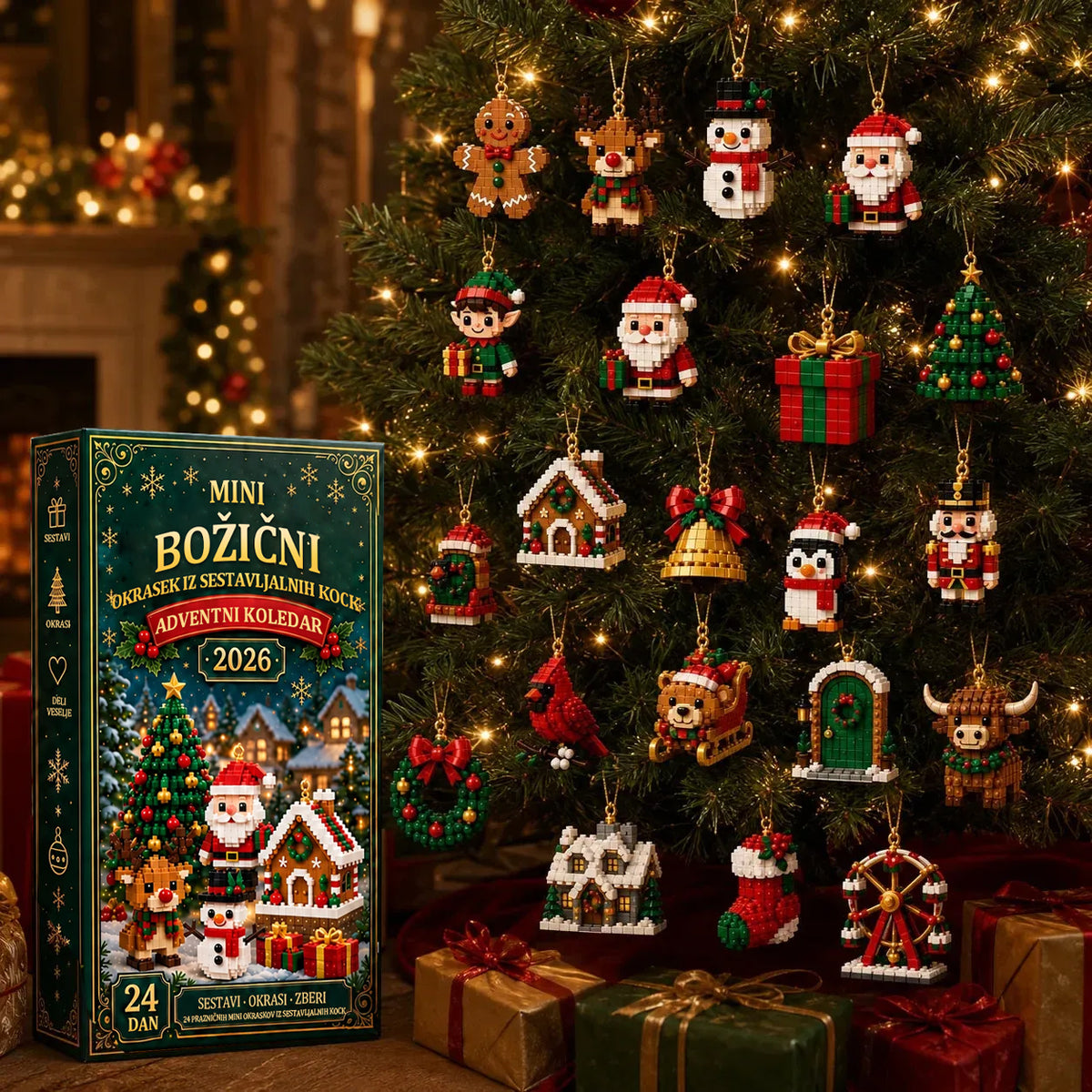 Adventni koledar s 24 božičnimi sestavljankami 🎄 24 dni • 24 presenečenj • Čarobni družinski trenutki