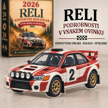 Rally božični adventni koledar 2026-🏎️ 24 dni polnih hitrosti in razburjenja (2D modeli)