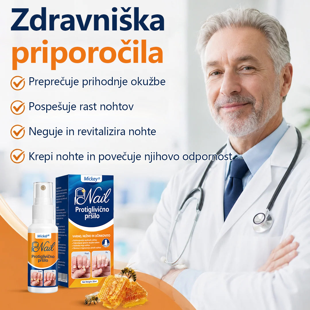 Mickey® pršilo za lajšanje glivic na nohtih