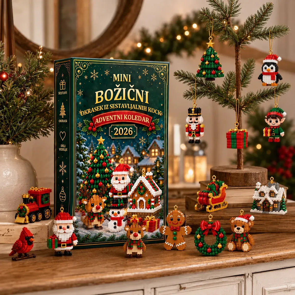 Adventni koledar s 24 božičnimi sestavljankami 🎄 24 dni • 24 presenečenj • Čarobni družinski trenutki